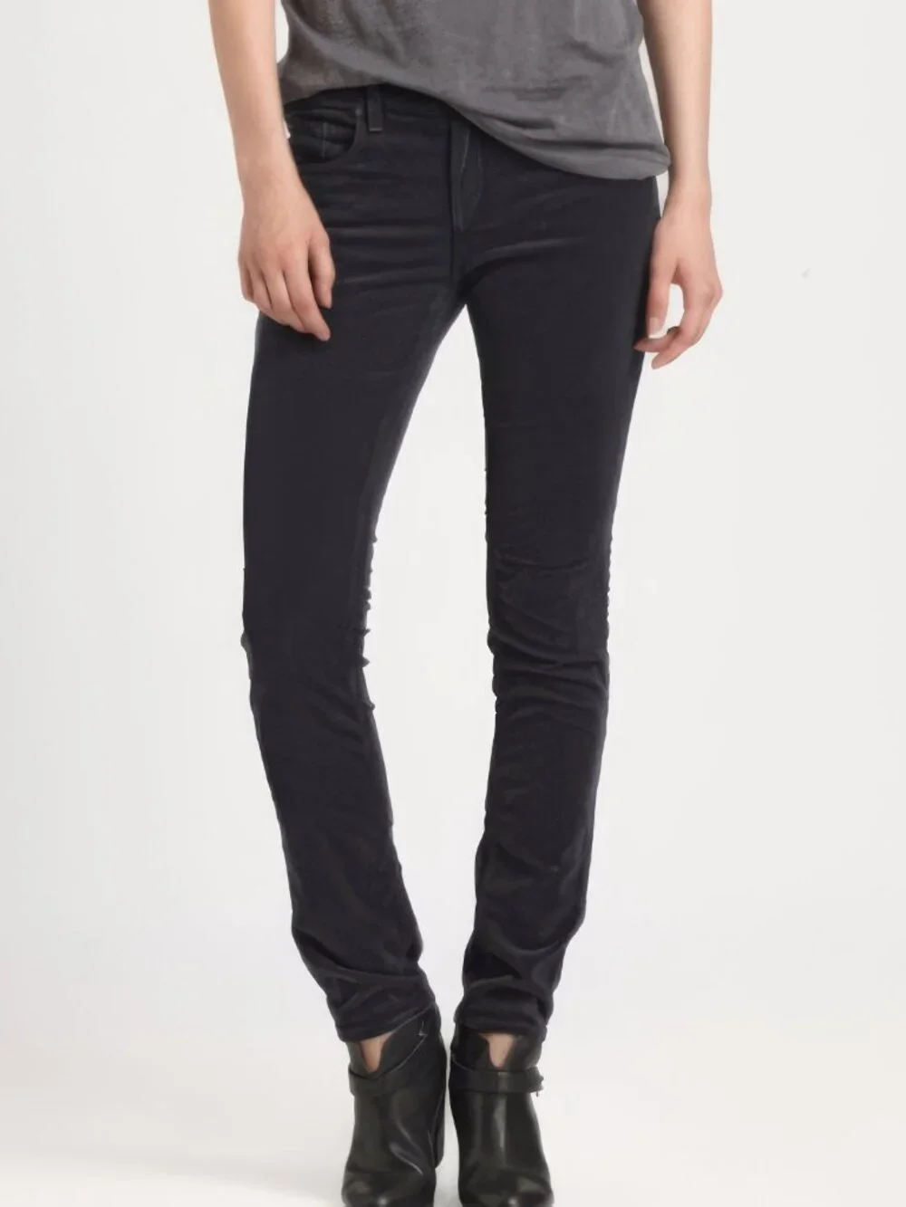 rag & bone Women’s Extra Slim Jeans in Black